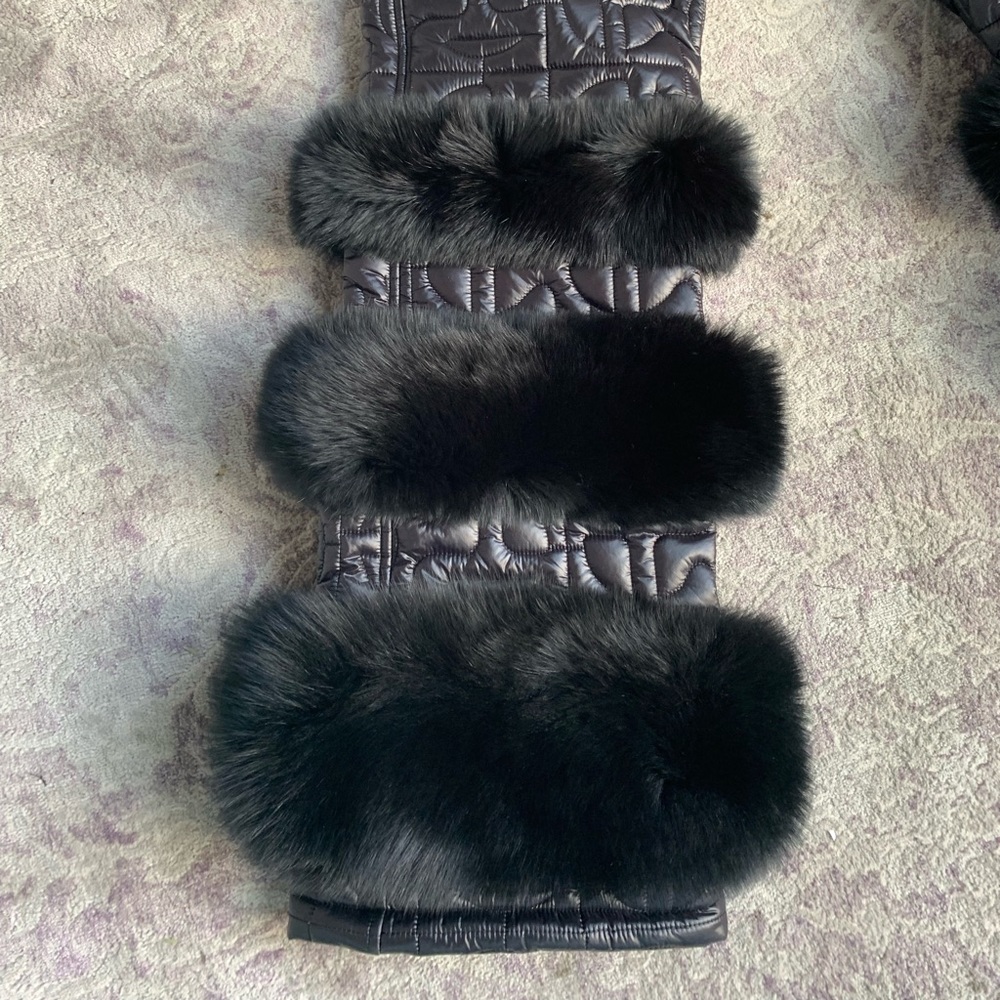 Moose Knuckles x Telfar Quilted Bomber Pants-Black Fox M/L - Picture 4 of 4